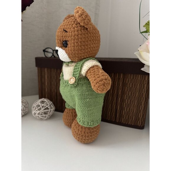 Handmade Plush Сrochet Teddy Bear, Soft Stuffed Animal, Nursery Decor, Gift for - Picture 4 of 5